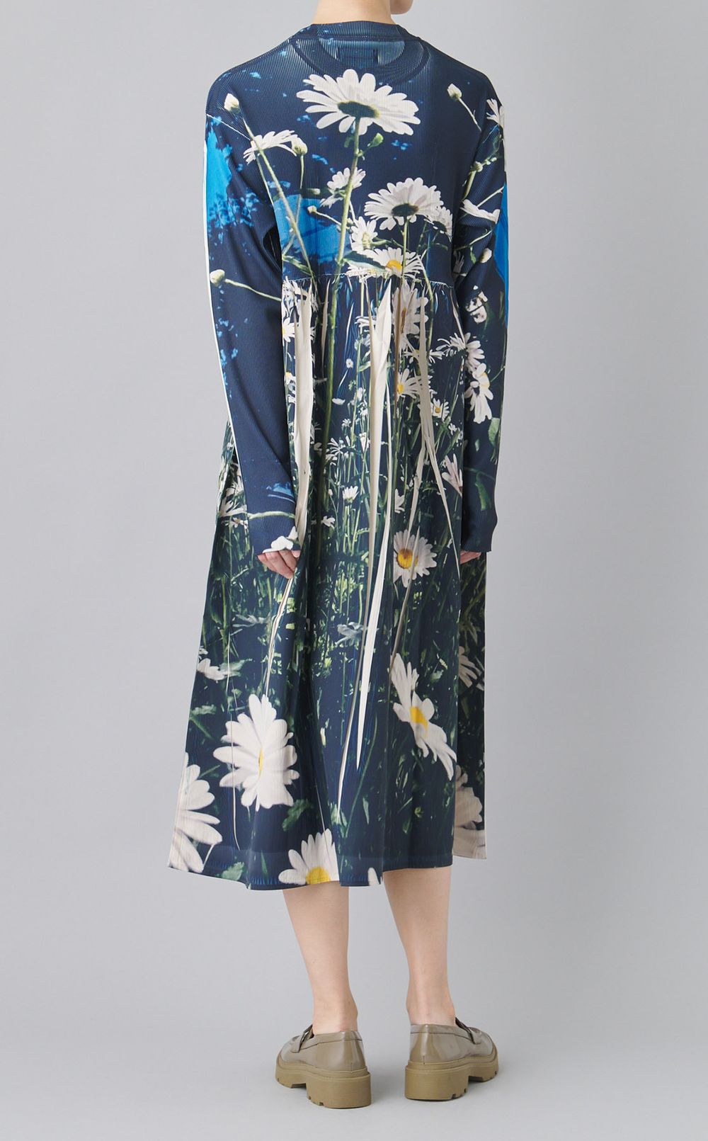 ダイレクトプリントリブギャザーワンピース