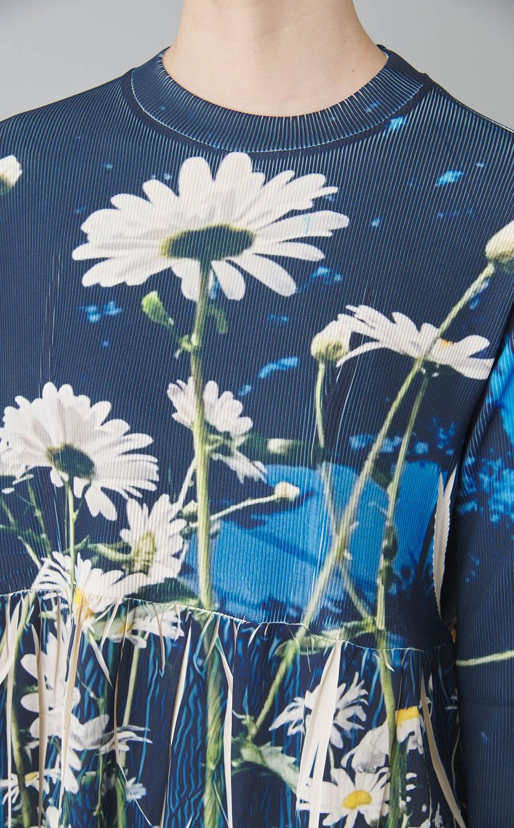 ダイレクトプリントリブギャザーワンピース