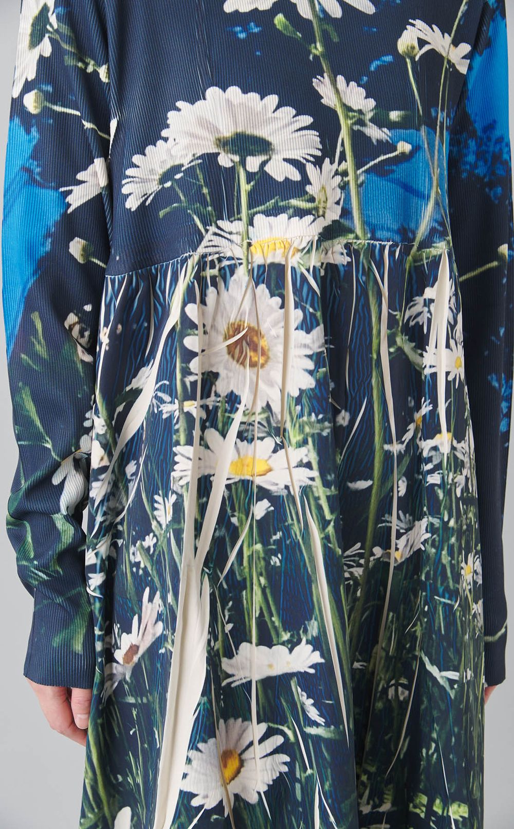 ダイレクトプリントリブギャザーワンピース