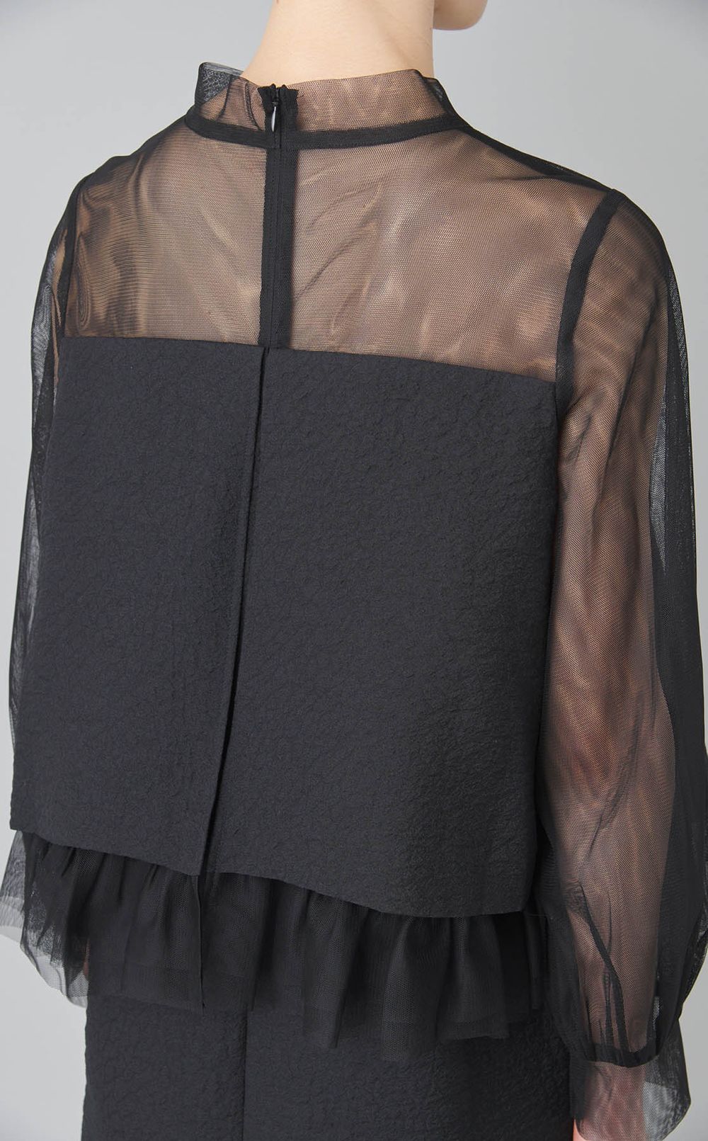 異素材コンビワンピース