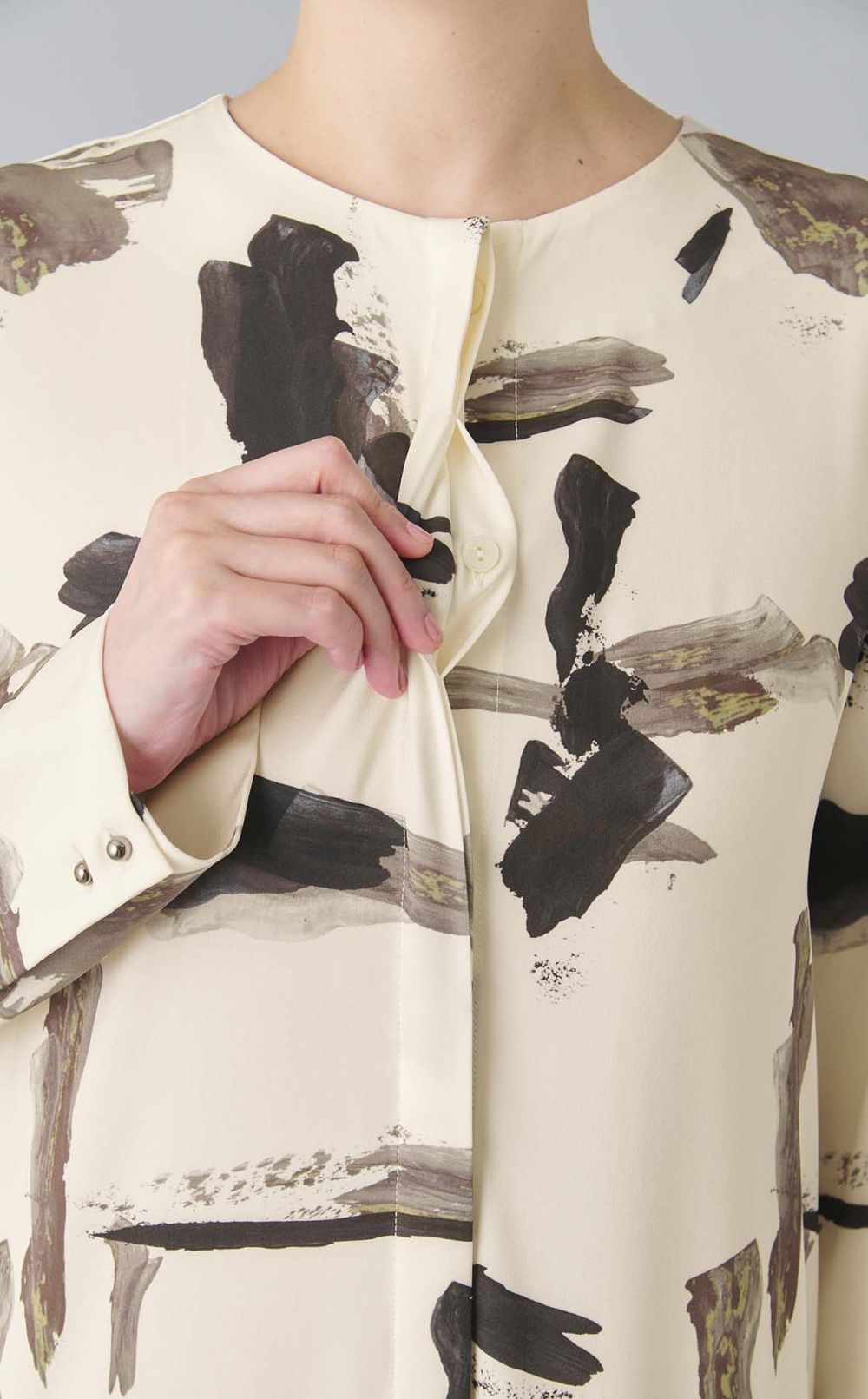 プリントAラインワンピース