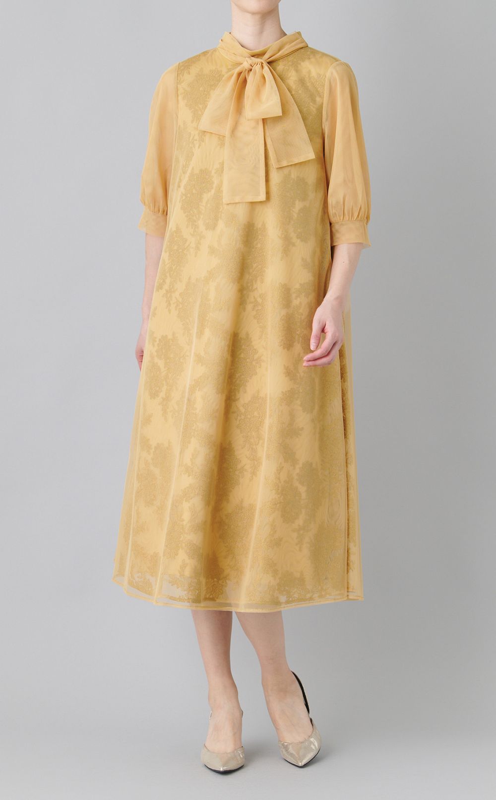 フラワーレースベールAラインドレス