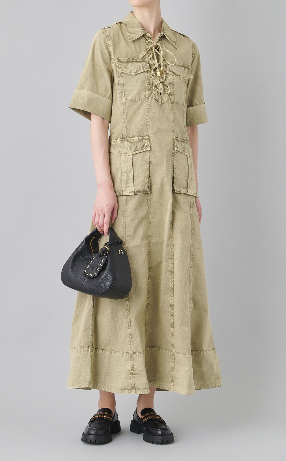 コットンマキシワンピース