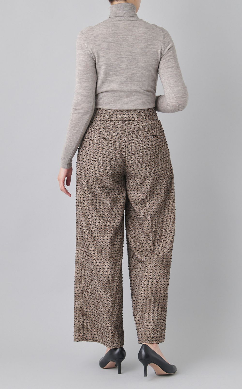 ミックスジャガードワイドパンツ