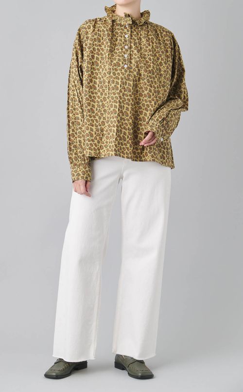 Kaliレオパードブラウス