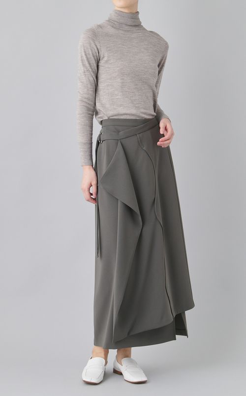 ジョーゼットウェーブ切替スカート