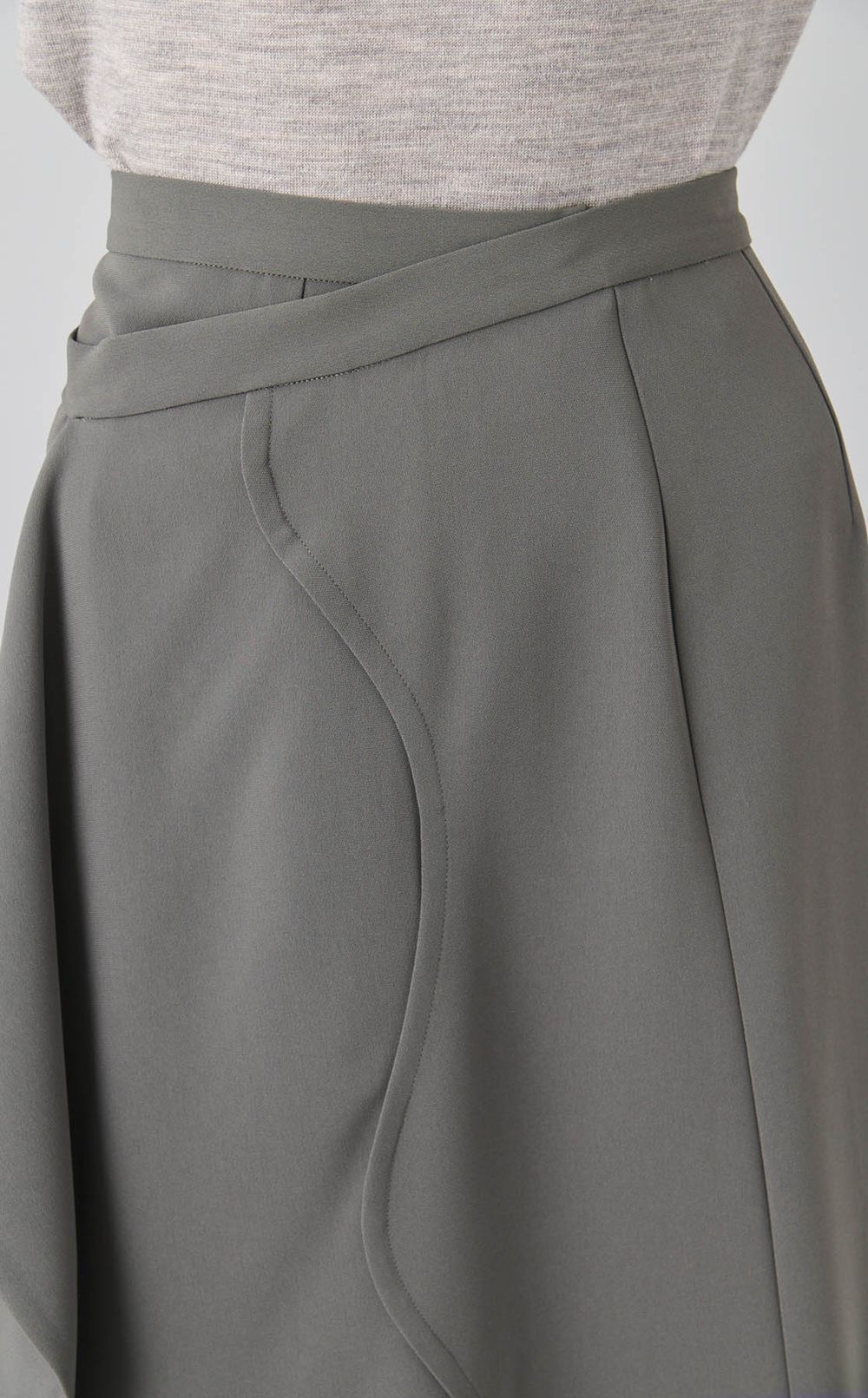 ジョーゼットウェーブ切替スカート