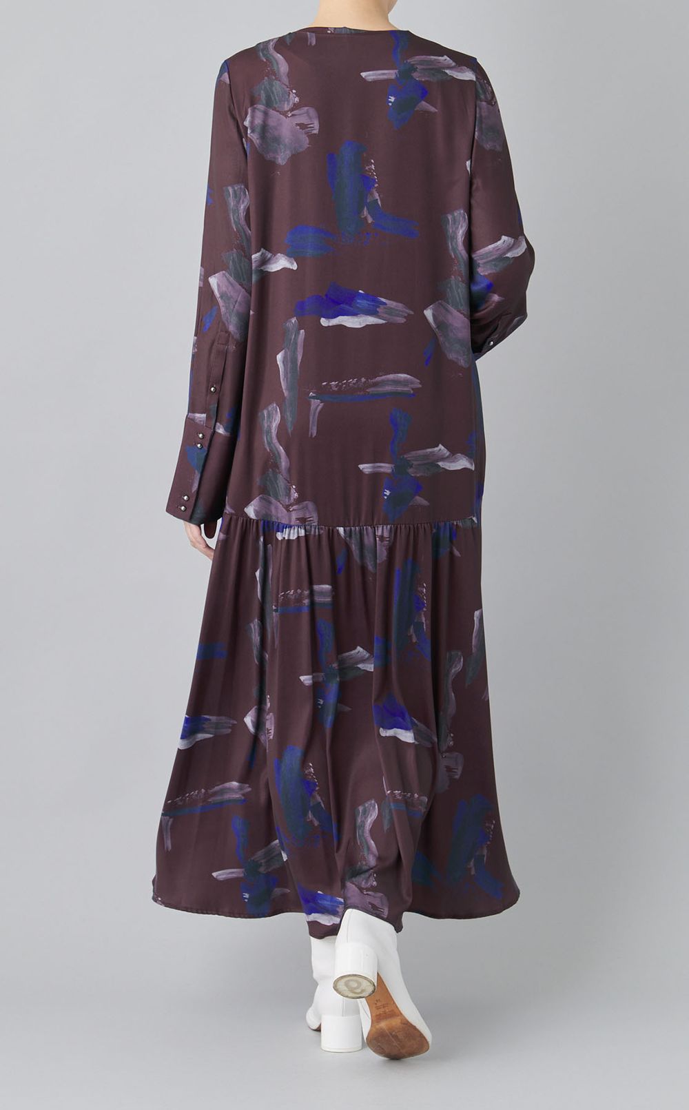 プリントAラインワンピース