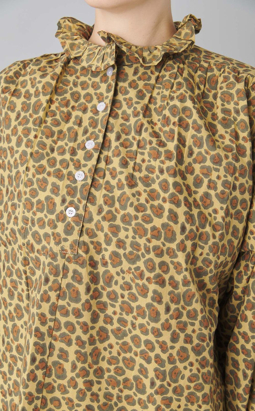 Kaliレオパードブラウス