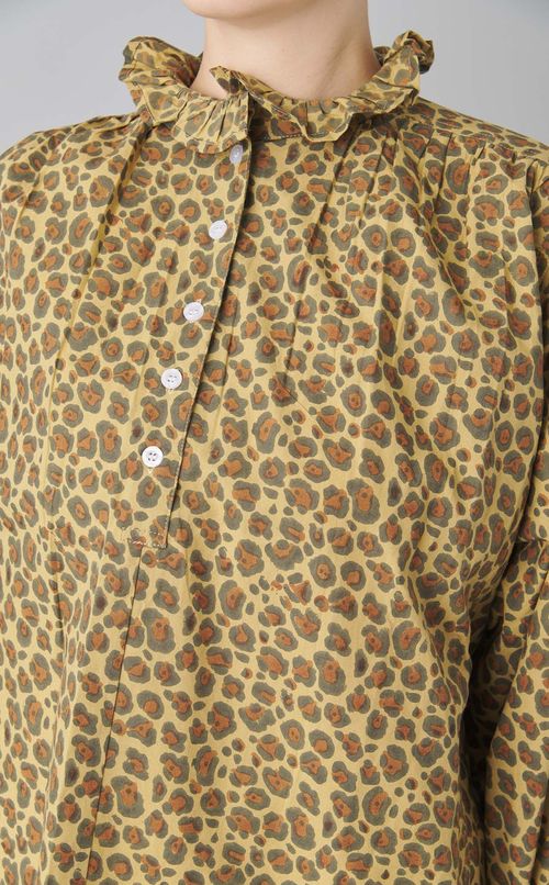 Kaliレオパードブラウス