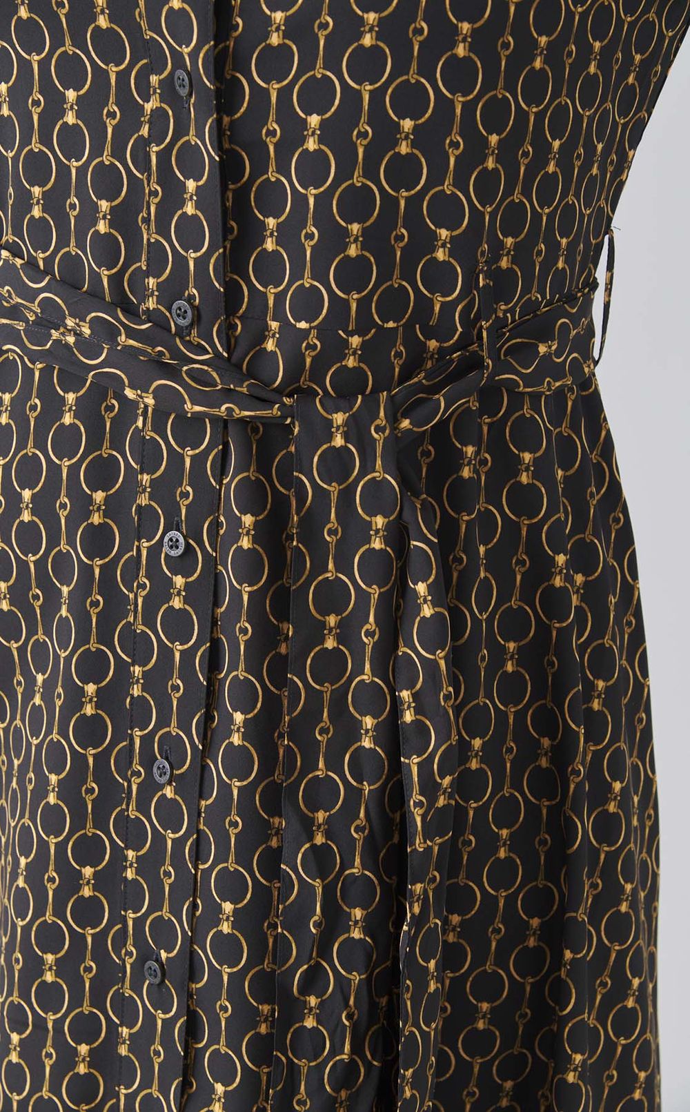 チェーンプリントジャージードレス