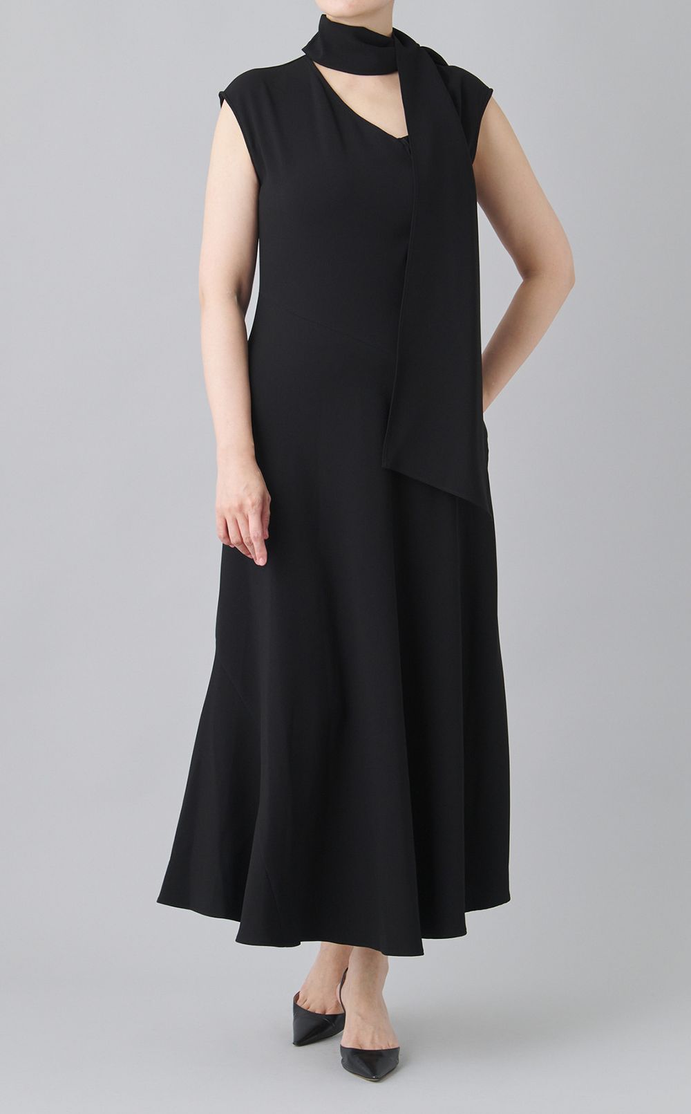 MALVINAスカーフネックワンピース