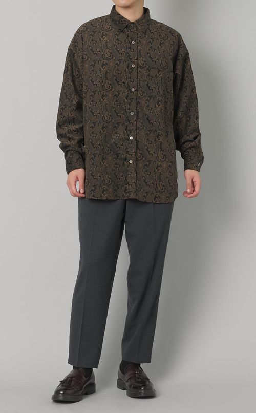 ペイズリープリントビッグシャツ