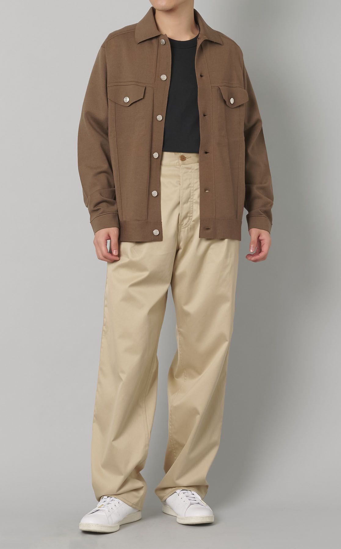 N*.様 DENIM×TOMORROWLAND トラッカージャケット ブラウン セール】 【別注】DENIM×TOMORROWLAND ラムレザー トラッカー