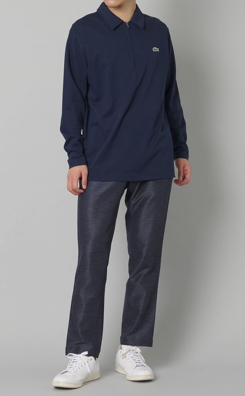 ハーフジッププルオーバー