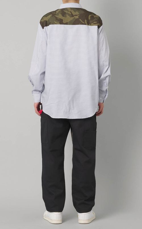 バックタックストライプシャツ