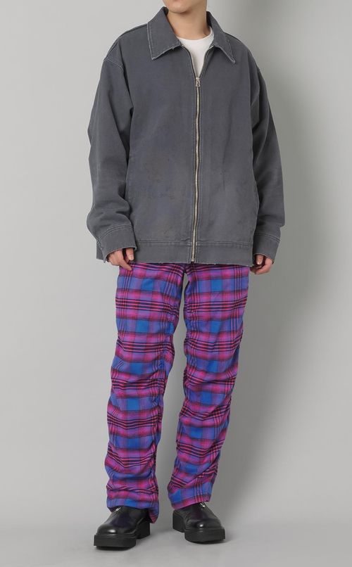 チェックパンツ