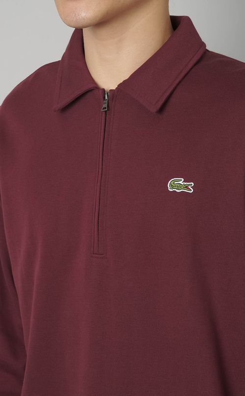 ハーフジッププルオーバー