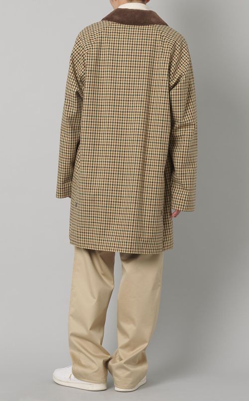 ボンディングチェックハンティングコート