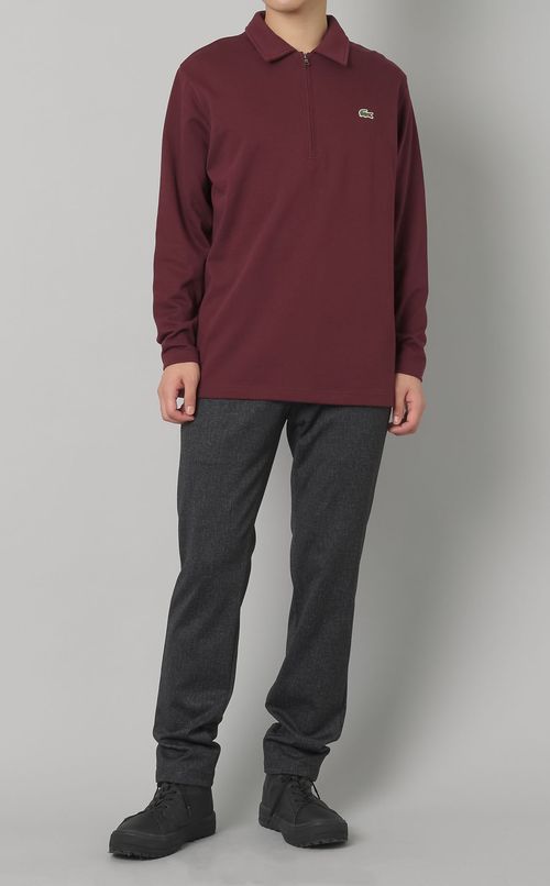 ハーフジッププルオーバー