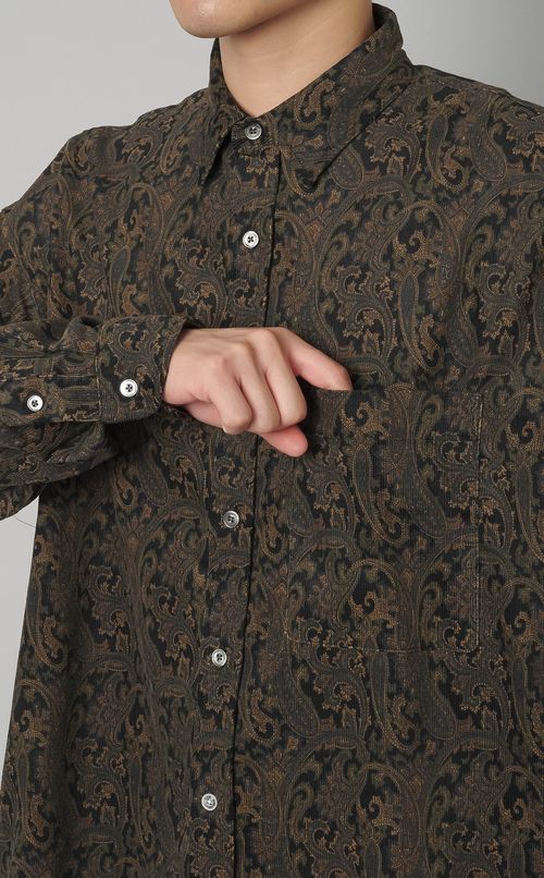 ペイズリープリントビッグシャツ