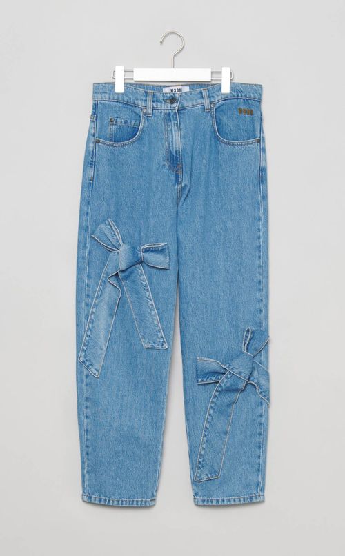 リボンデニムパンツ