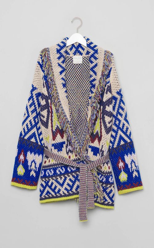 マルチフリンジニットカーディガン