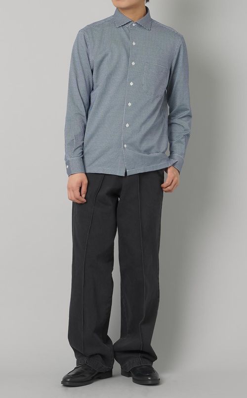 ビッグタックデニムトラウザーズ