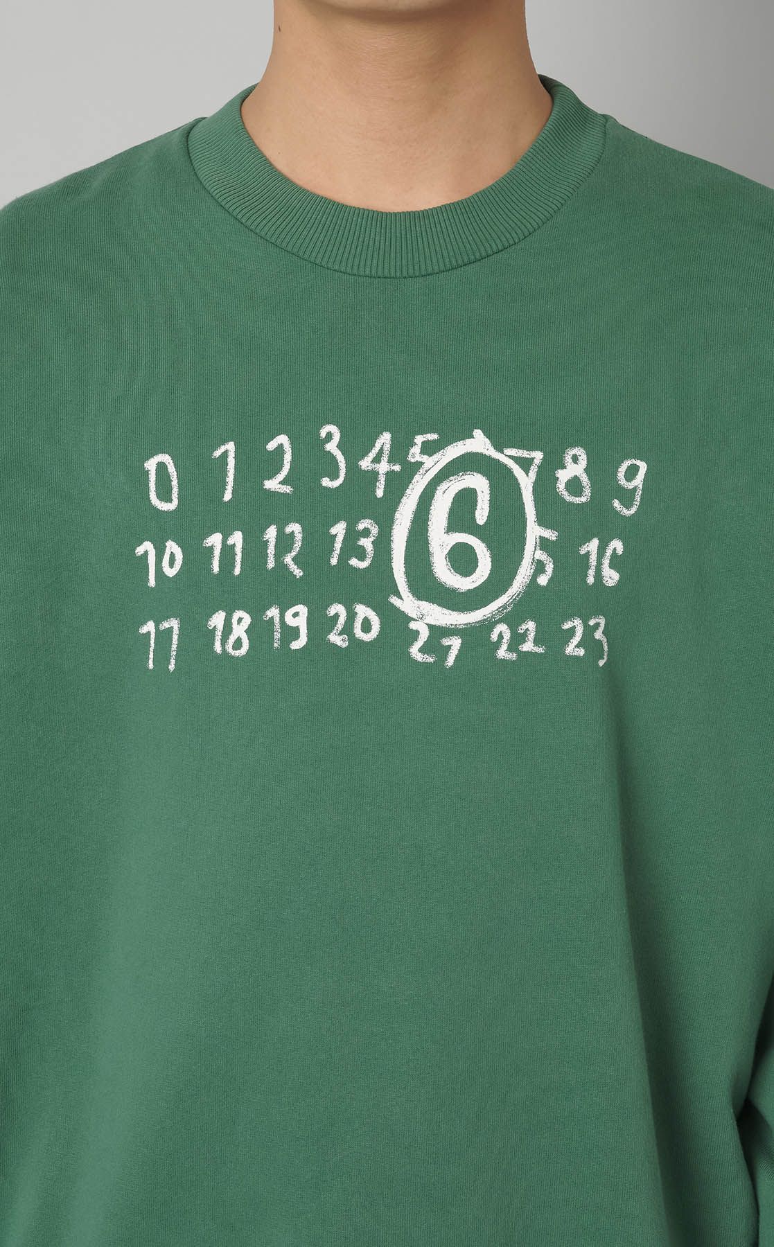 MM6 Maison Margiela スウェット 起毛 プリント クルーネック MM6 Maison Margiela (エムエムシックス メゾン マルジェラ) 裏