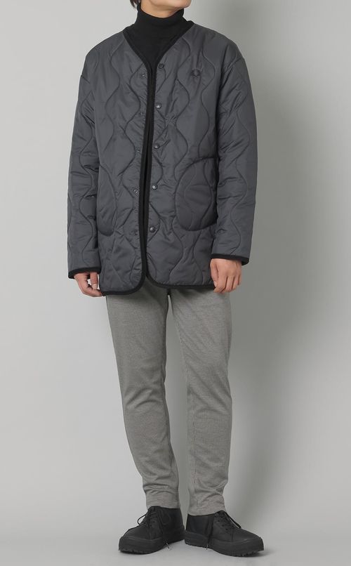 キルトライナーVネックジャケット