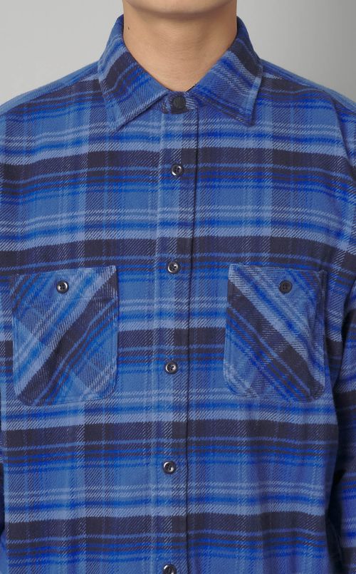 フランネルダブルポケットワークシャツ