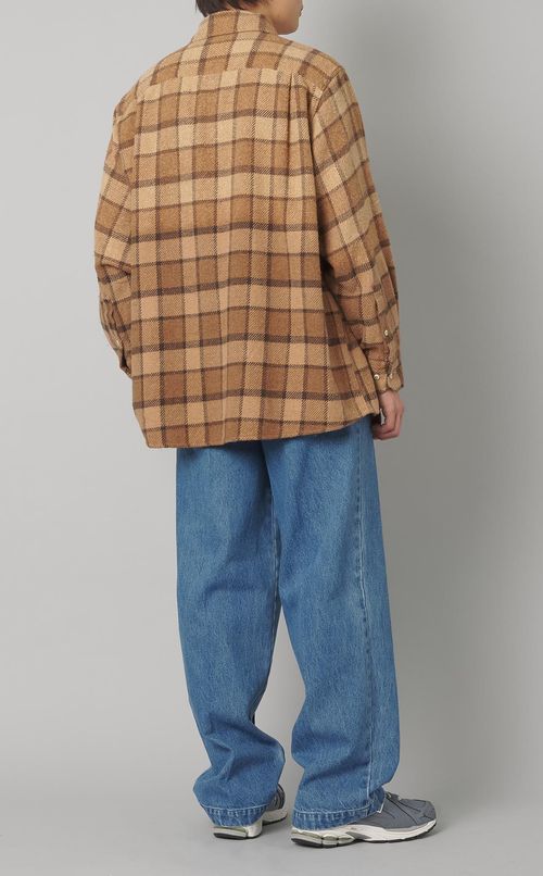 ユーズドウォッシュチェックシャツ