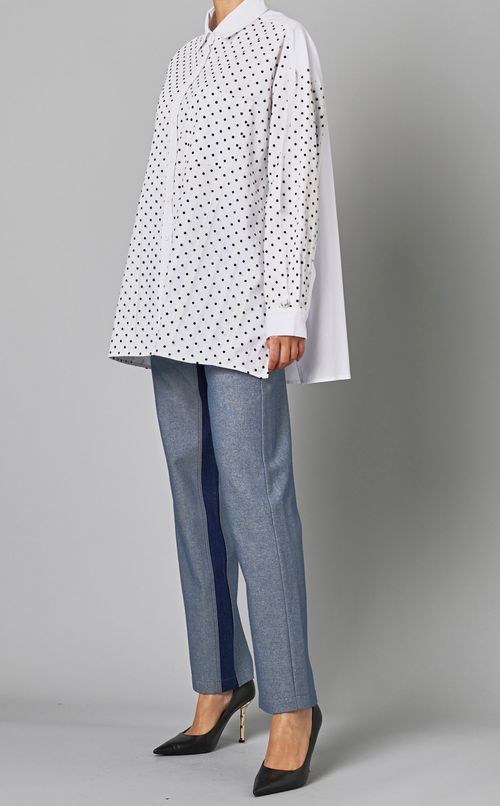 ドットレース切替シャツ