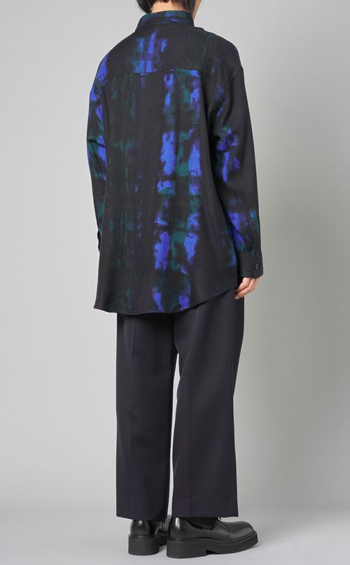 オーバーサイズウールシャツ