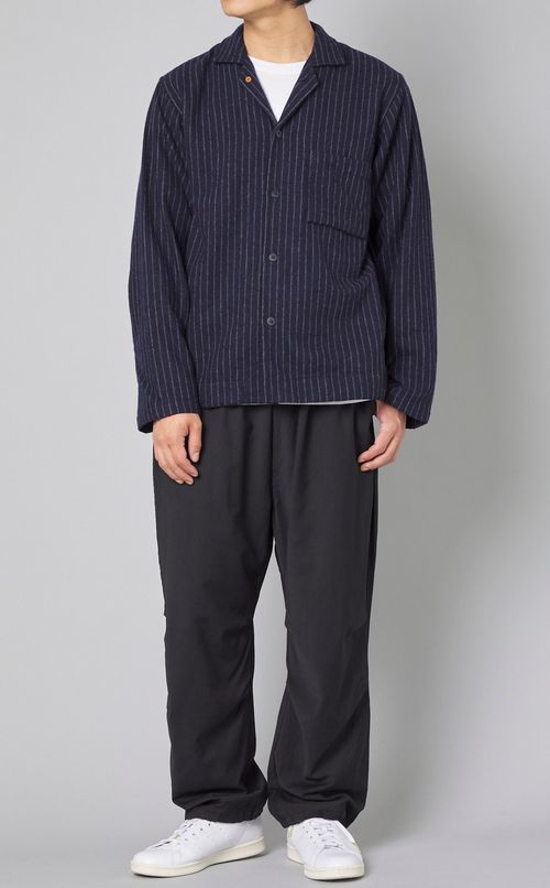 エコウールオープンカラーシャツ