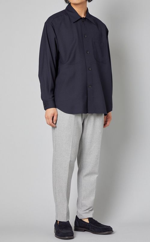 ウールビエラオーバーシャツ