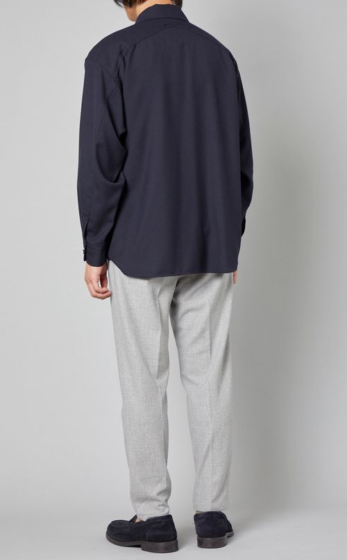 ウールビエラオーバーシャツ