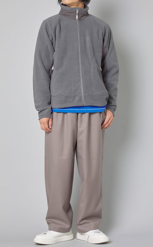 マイクロフリースジップブルゾン