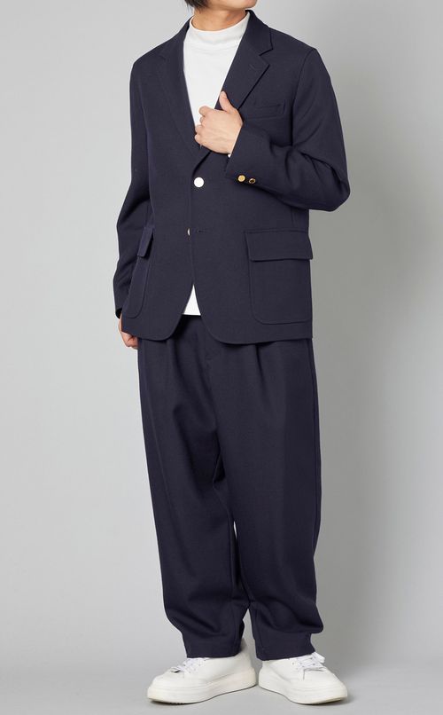 ウールギャバジンブレザー