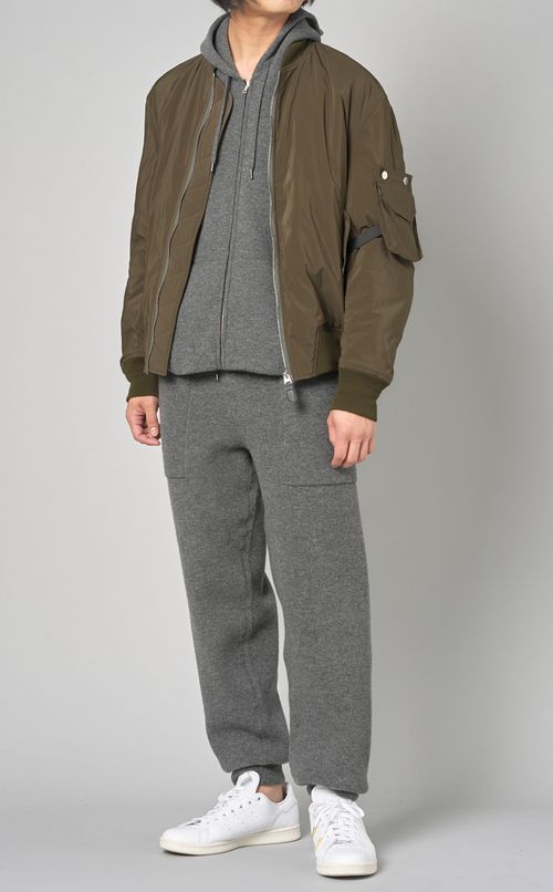 ダブルフェイスニットパンツ