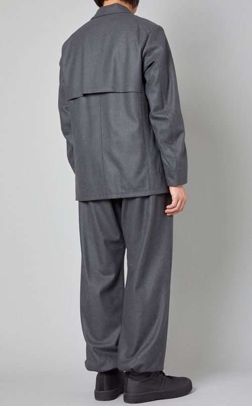 ウールカシミヤフランネルジャケット