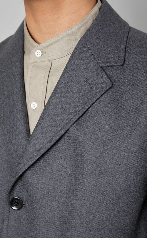 ウールカシミヤフランネルジャケット