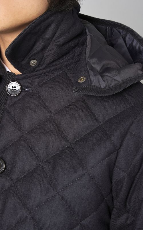 ウールウェーバリーフードブルゾン