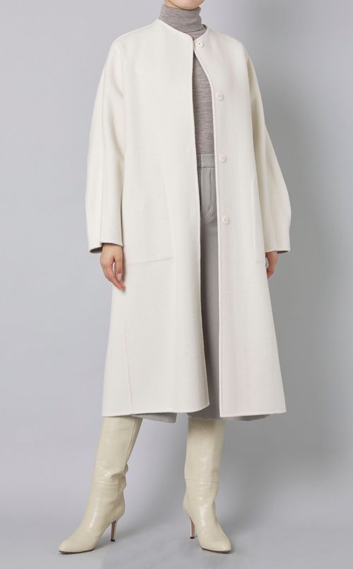 2トーンリバーロングコート