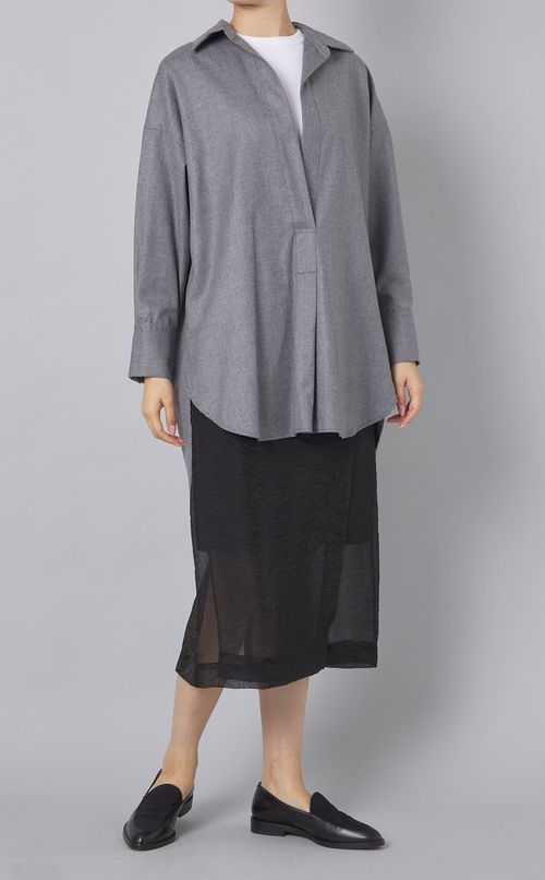 ウールフランネルスキッパーシャツ