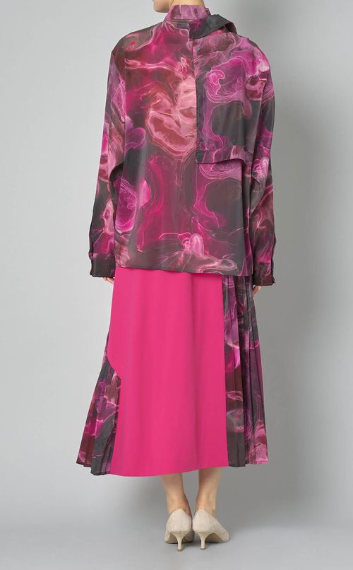 マーブルペイントビッグシャツ