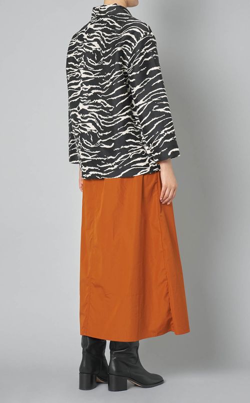 ゼブラジャガードショートジャケッ卜