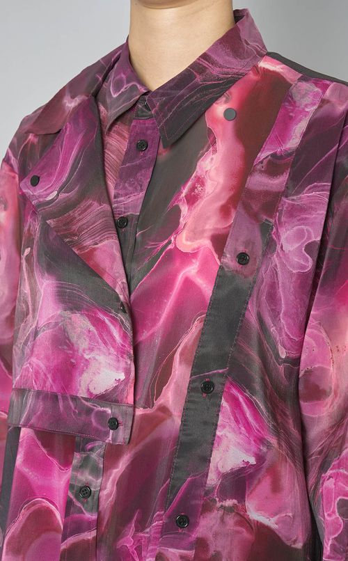 マーブルペイントビッグシャツ