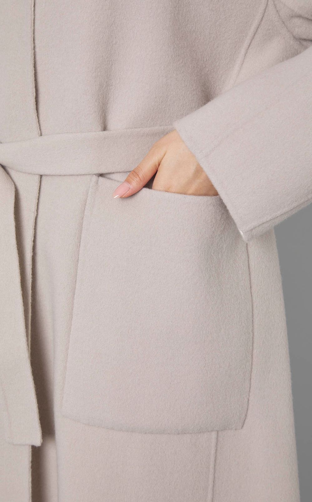 2トーンリバーロングコート