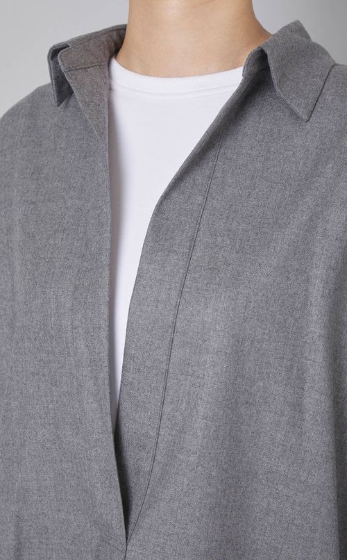 ウールフランネルスキッパーシャツ